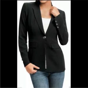 CAbi Style #717 City Blazer Women's Black One Button Blazer Size 6